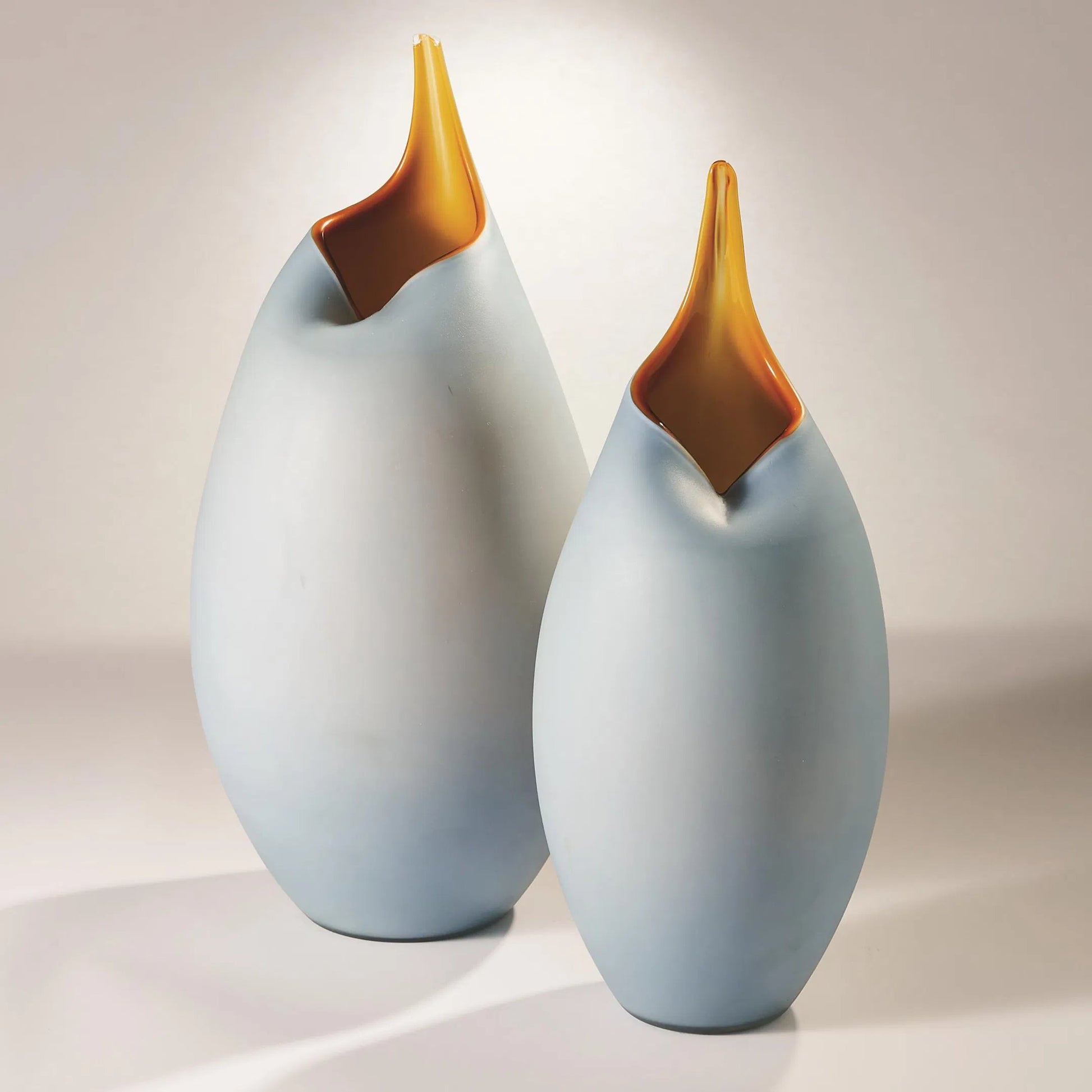 Frosted Vase by Global Views. Made from glass in a modern style.