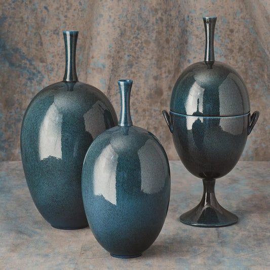 Ovoid Vase by Global Views. Made from ceramic in a eclectic & global style.