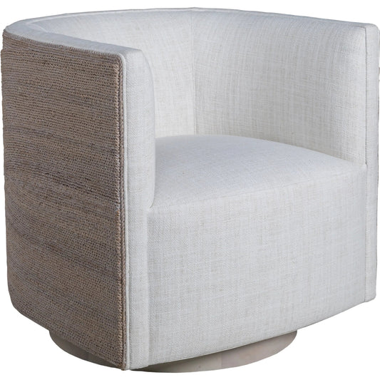 Ingrid Woven Swivel Chair by Lexington in white. Made from unique in a unique style.