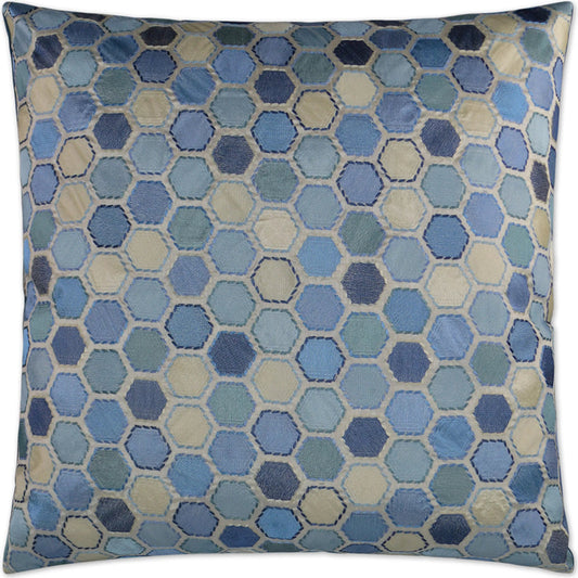 Gem Market Pillow by DV Kap Home in porcelain. Made from 100% rayon in a unique style.