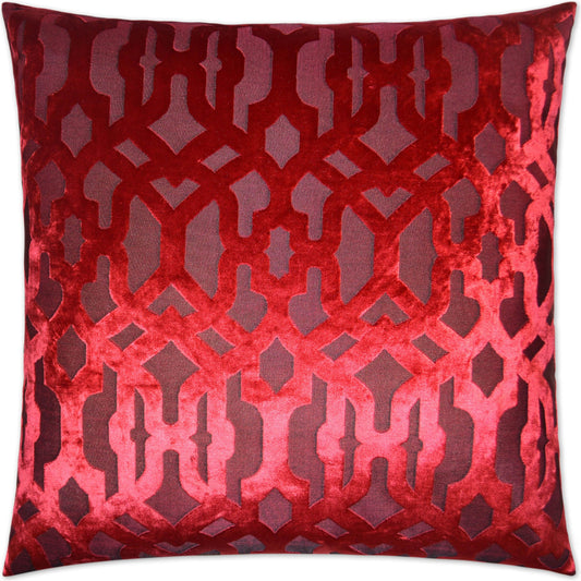 Madison Gate by DV Kap Home in red, flame. Made from 100% polyester in a traditional style.