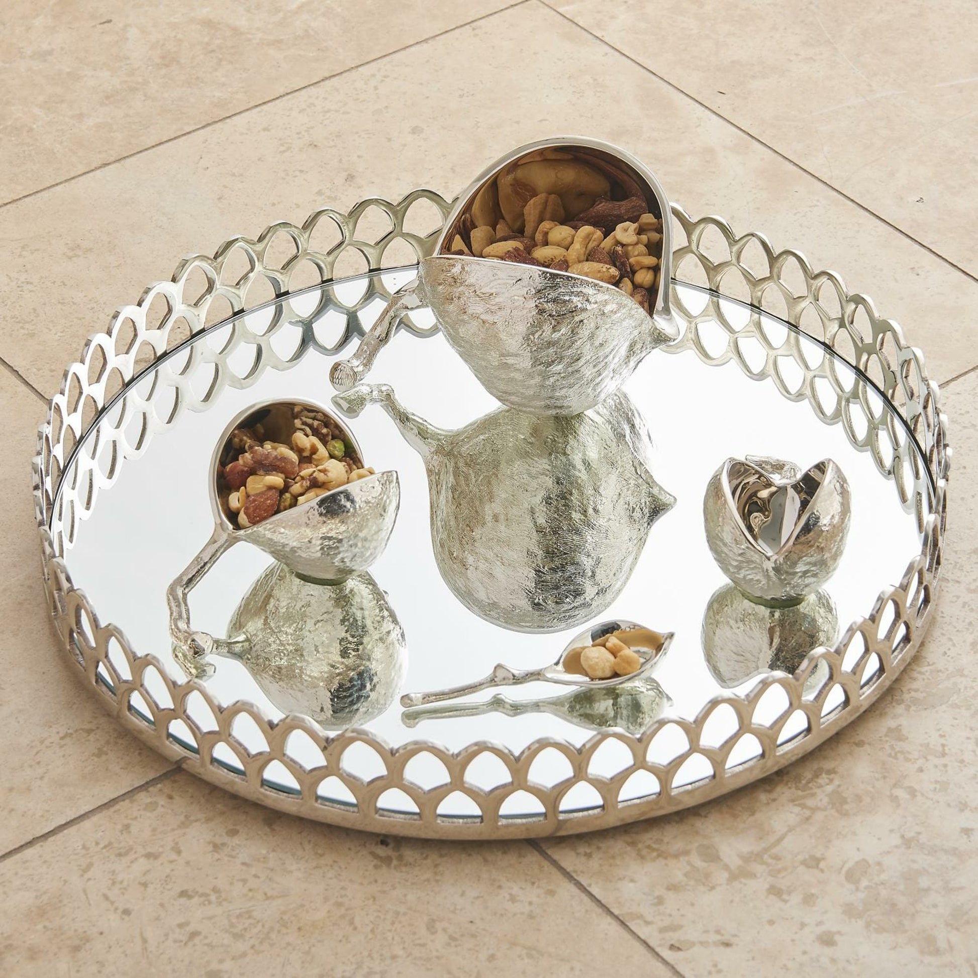 Chestnut Bowl by Global Views. Made from brass in a eclectic & global style.