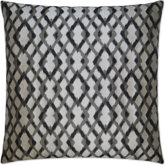 Diamond Mine Pillow by DV Kap Home in grey. Made from 100% polyester in a unique style.