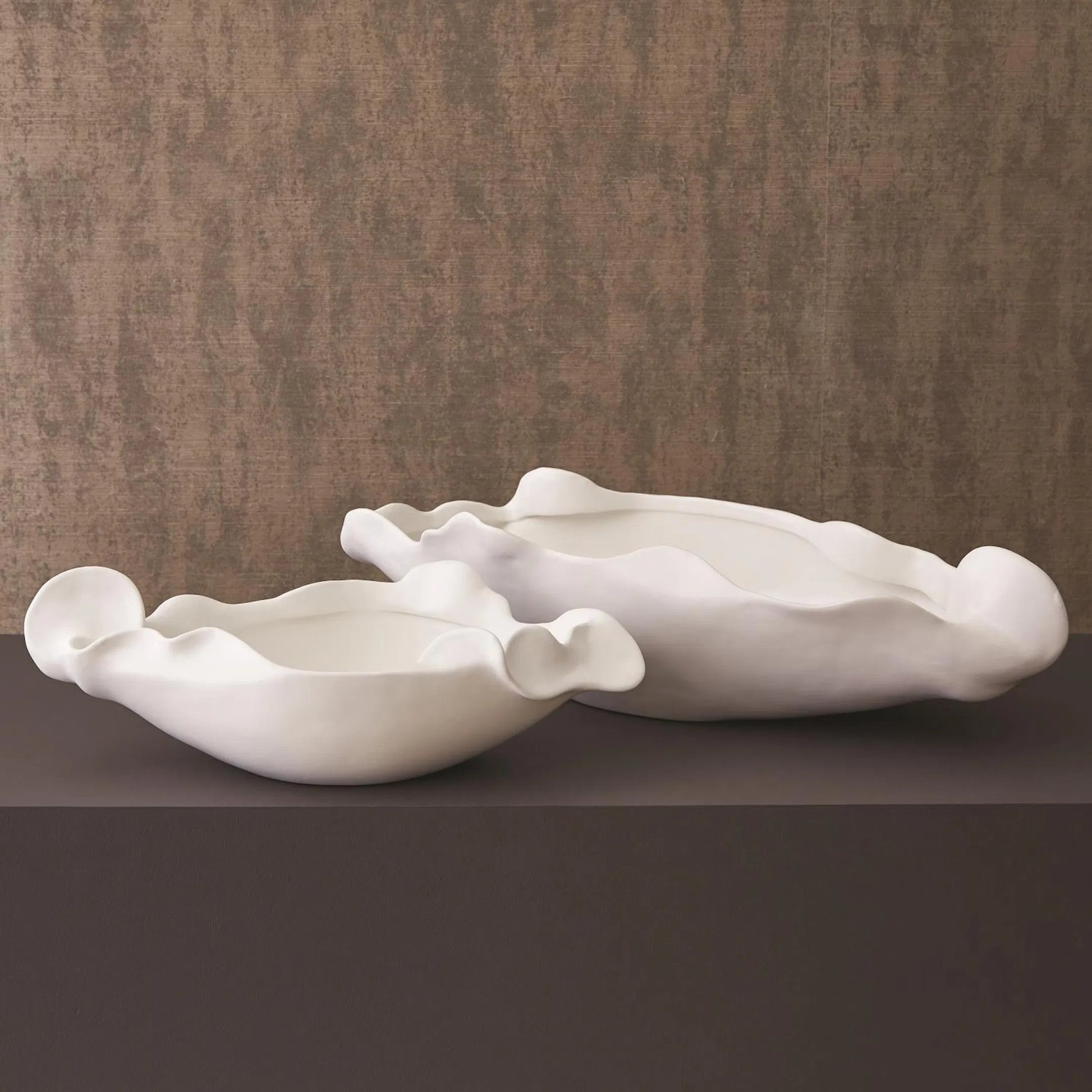 Free Form Organic Bowl by Global Views. Made from ceramic in a modern style.
