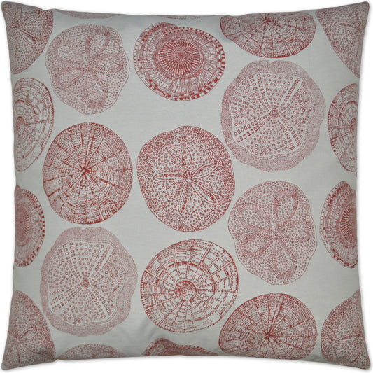 Sand Dollar by DV Kap Home in red. Made from unique in a coastal style.