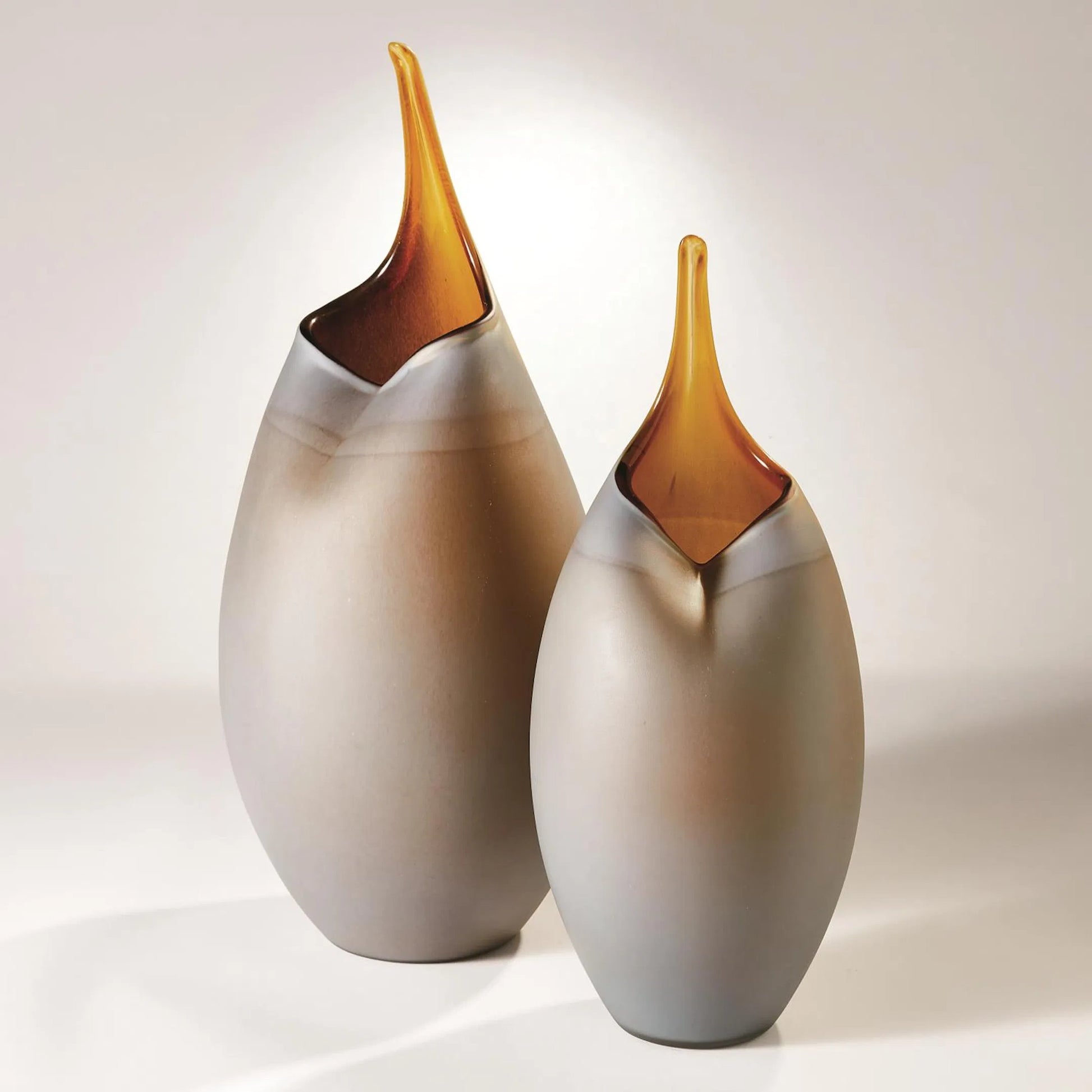 Frosted Vase by Global Views. Made from glass in a modern style.
