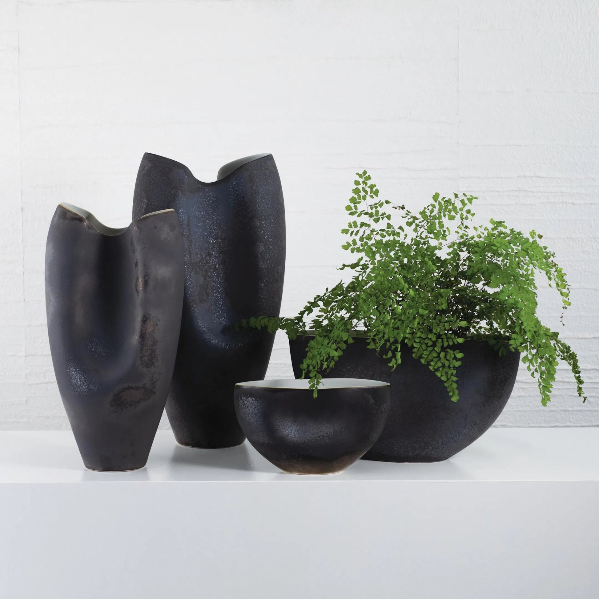 Oxus Pinched Bowl by Global Views. Made from porcelain in a eclectic & global style.