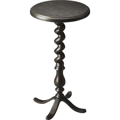 Kolmar Metal Accent Table by Butler Specialty Company in gray and metalworks. Made from cast aluminum in a traditional style.