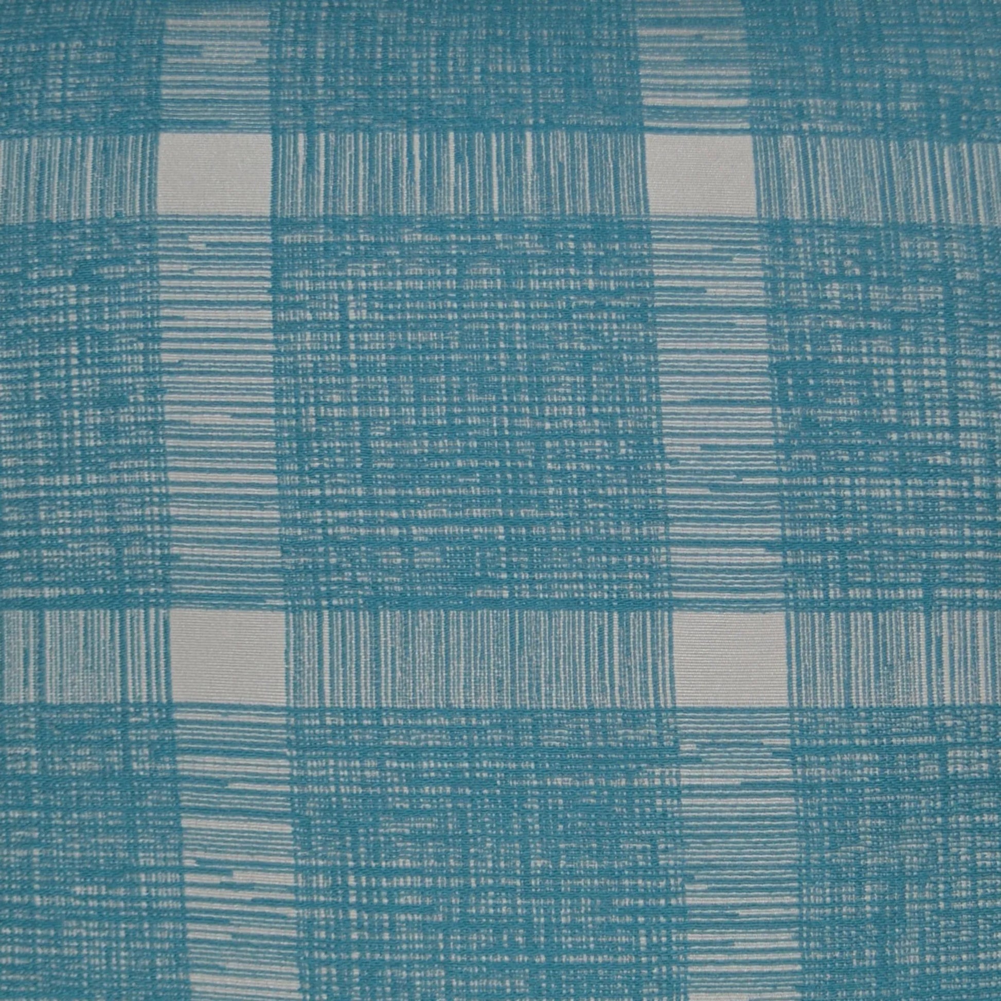 Checkmate Pillow by DV Kap Home in turquoise. Made from 47% cotton, 33% polyester, 20% rayon in a transitional style.