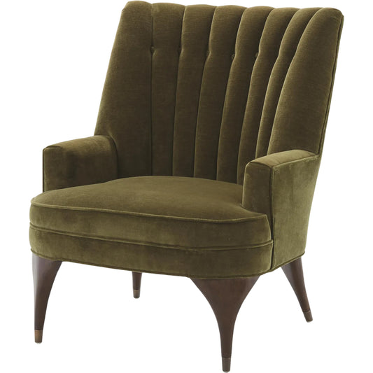 Duncan Chair by Global Views in oiled walnut. Made from unique in a transitional style.