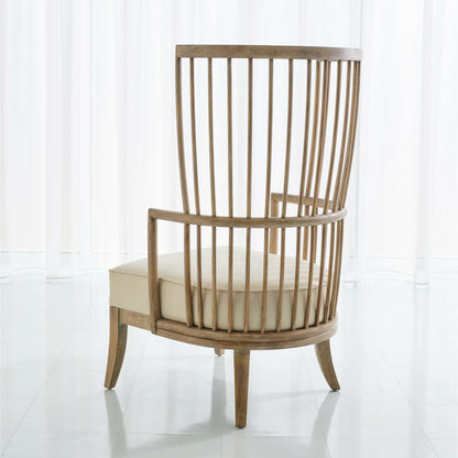 Spindle Wing Chair by Global Views. Made from unique in a coastal style.