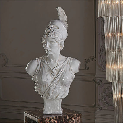 Athena Sculpture by Global Views. Made from italian ceramic in a traditional style.