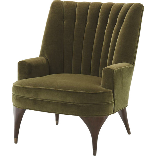 Duncan Chair by Global Views. Made from rubberwood, wood, fabric, 100% cotton velvet made in usa, double rub: 50, 000 in a transitional style.