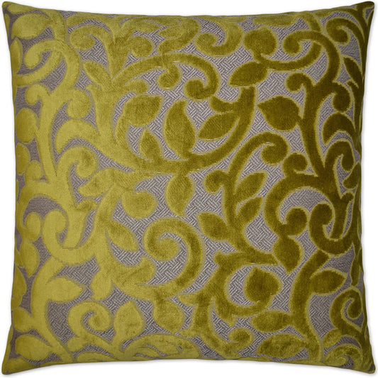Rory Pillow by DV Kap Home in lime. Made from unique in a traditional style.