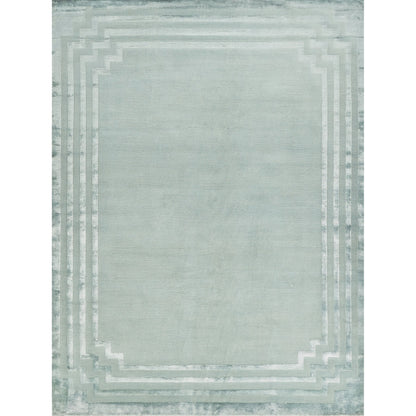 Vero 2501 Rug by Exquisite Rugs in aqua, blue. Made from wool, bamboo silk in a unique style.