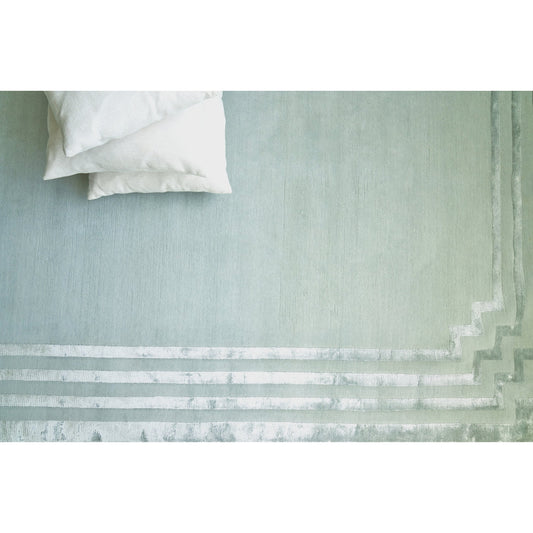 Vero 2501 Rug by Exquisite Rugs in aqua, blue. Made from wool, bamboo silk in a unique style.