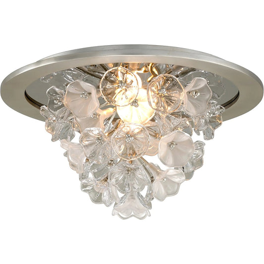 Jasmine Flush Mount by Corbett. Made from hand crafted iron in a unique style.