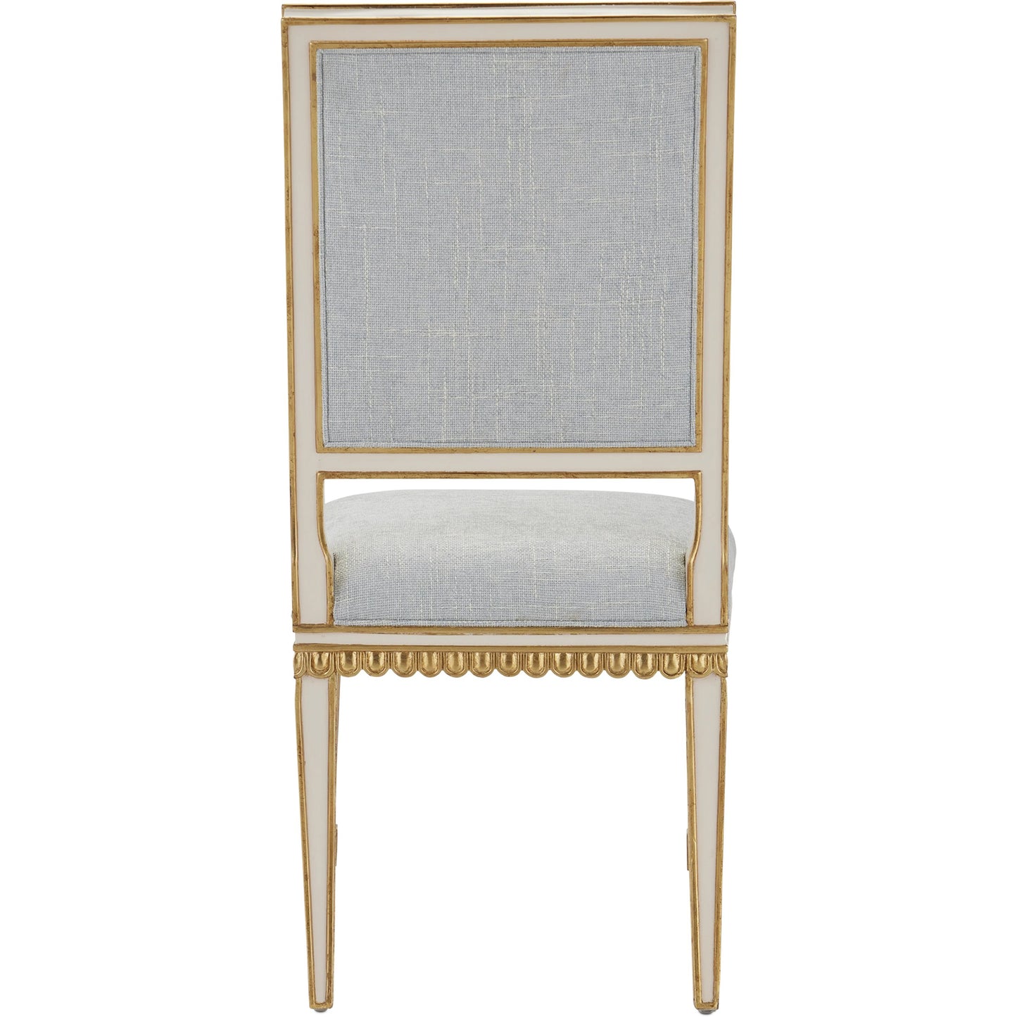 006 SI-2007773 | Additional Silo | Ines Chair by Currey and Company in mixology moonstone and ivory, antique gold. Made from mahogany in a transitional style.