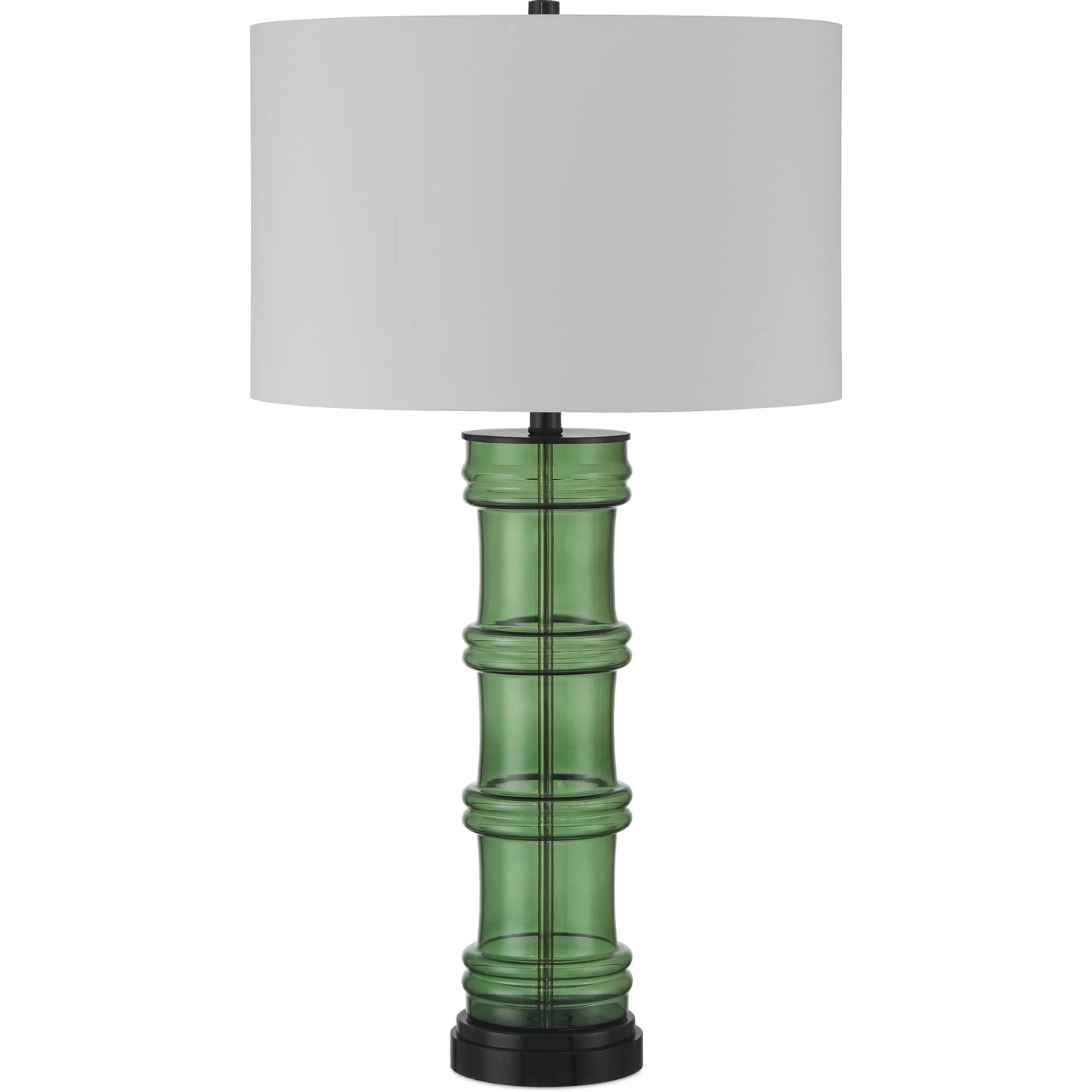 003 SI-2386949 | Additional Silo | Balsam Table Lamp by Currey and Company in green, glossy black. Made from glass, optic crystal in a modern style.
