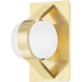 Orbit 1 Light Wall Sconce by Hudson Valley. Made from brass in a modern style.