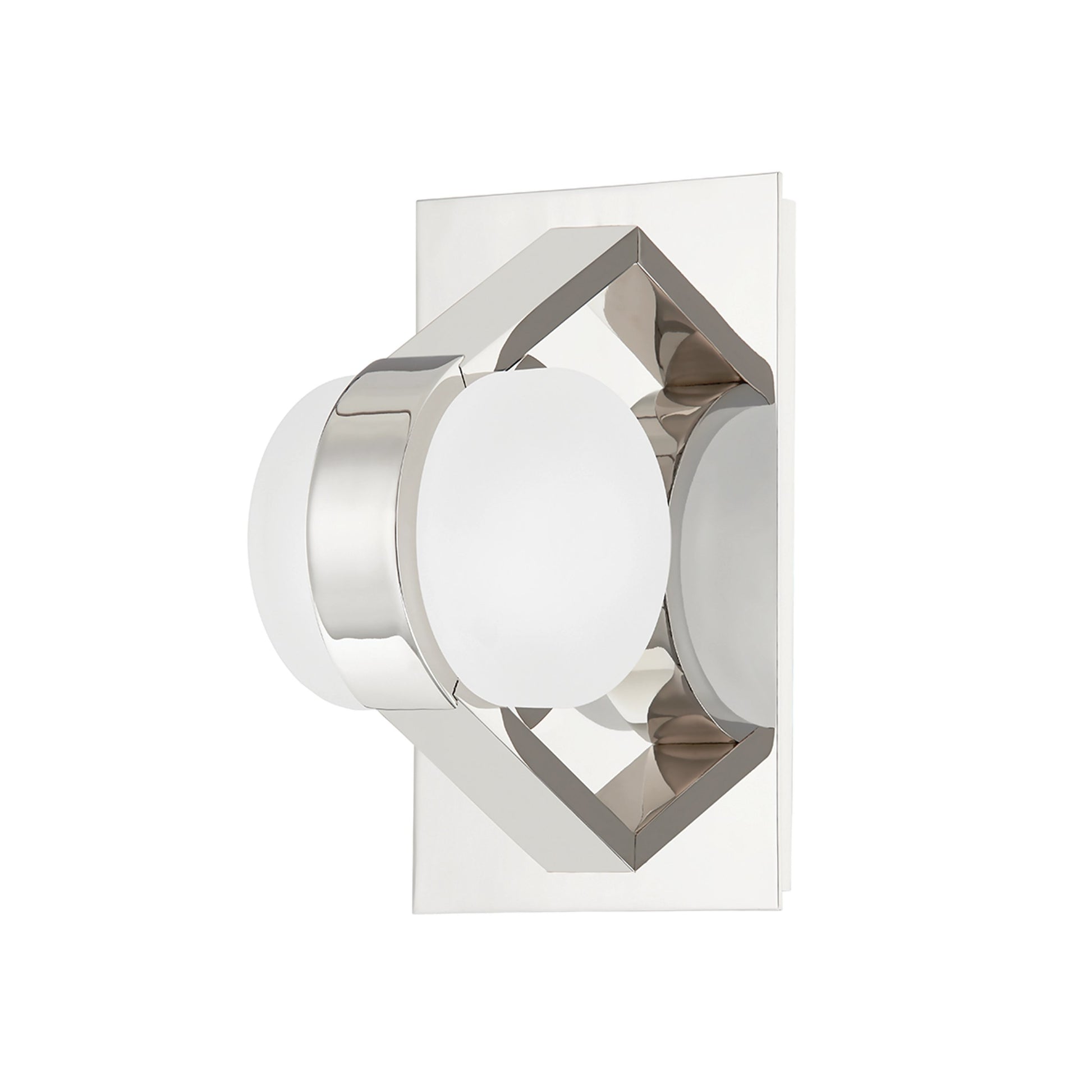 Orbit 1 Light Wall Sconce by Hudson Valley. Made from brass in a modern style.