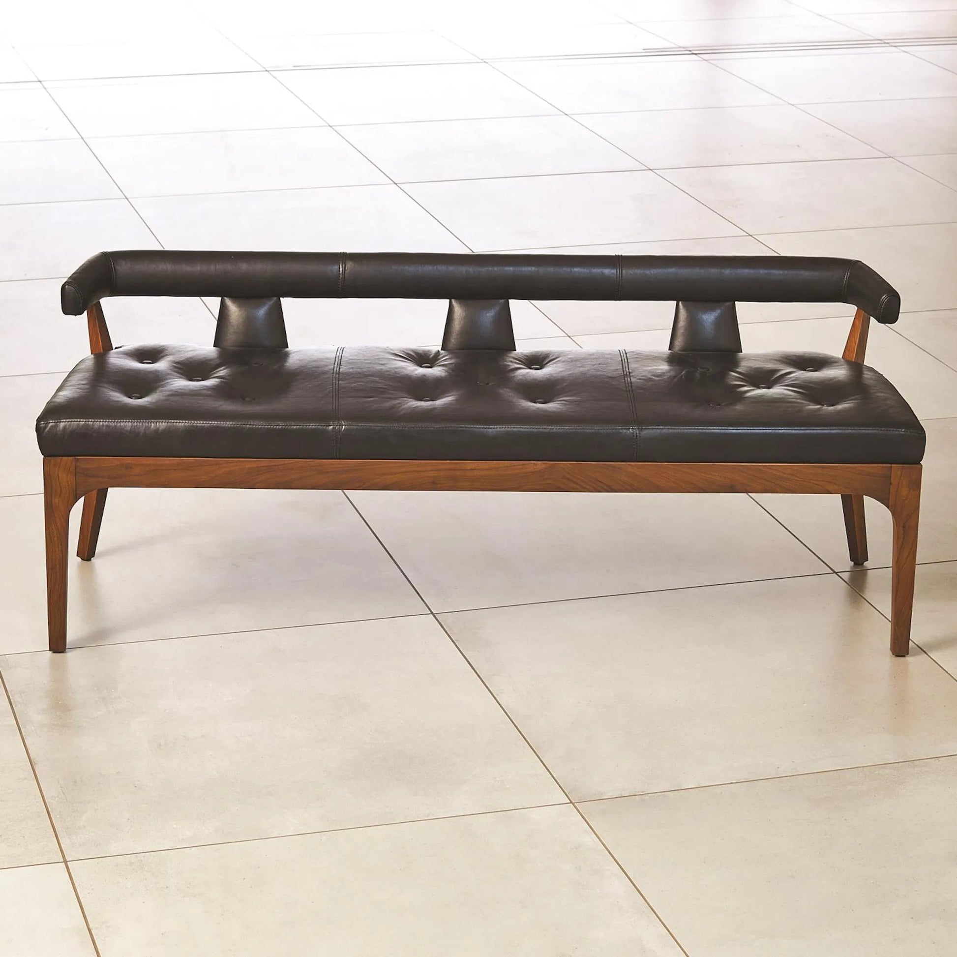 Moderno Bench by Global Views. Made from unique in a modern style.