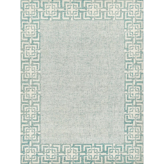 Caprice 2701 Rug by Exquisite Rugs in aqua. Made from new zealand wool in a unique style.