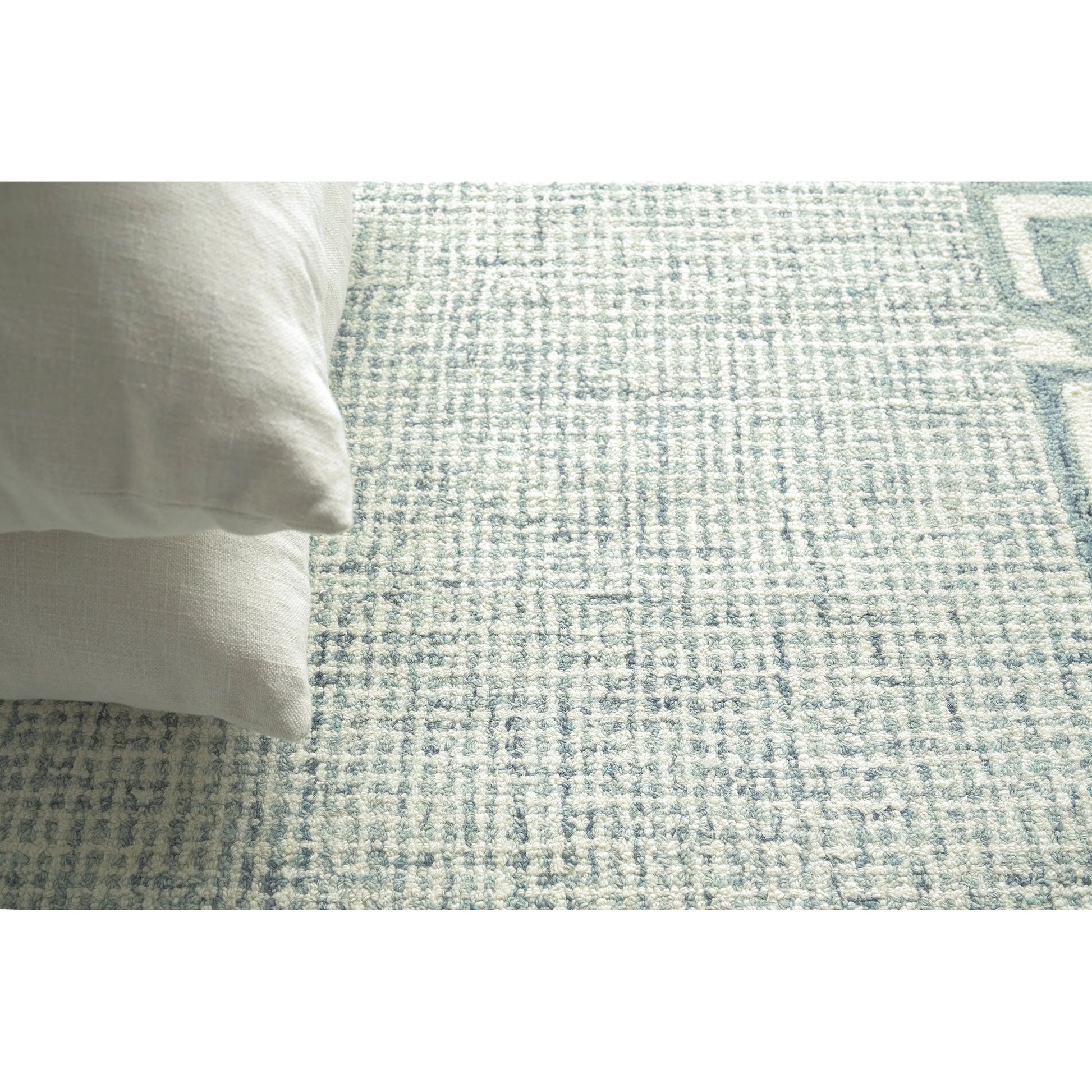 Caprice 2701 Rug by Exquisite Rugs in aqua. Made from new zealand wool in a unique style.