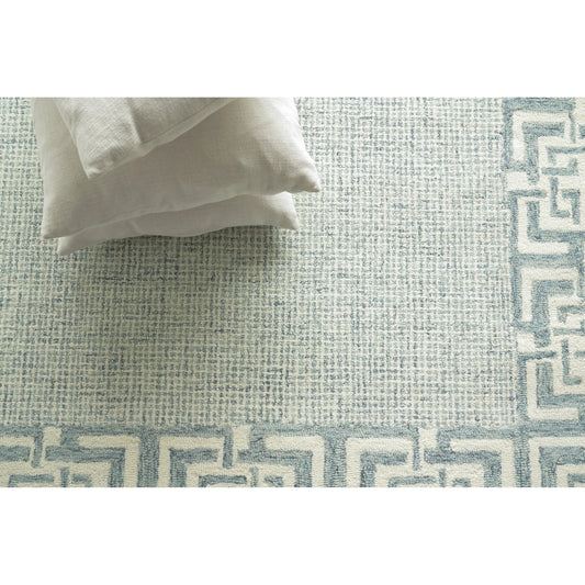 Caprice 2701 Rug by Exquisite Rugs in aqua. Made from new zealand wool in a unique style.