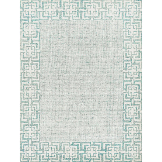 Caprice Rug - Aqua by Exquisite Rugs in aqua. Made from new zealand wool, cotton in a unique style.