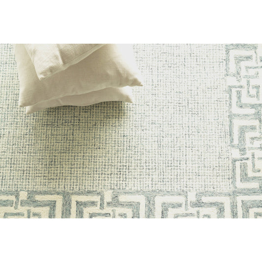 Caprice Rug - Aqua by Exquisite Rugs in aqua. Made from new zealand wool in a unique style.