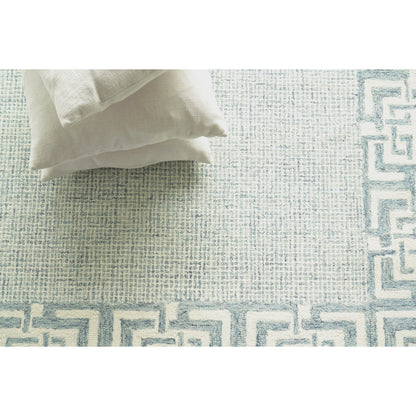 Caprice Rug - Aqua by Exquisite Rugs in aqua. Made from new zealand wool in a unique style.