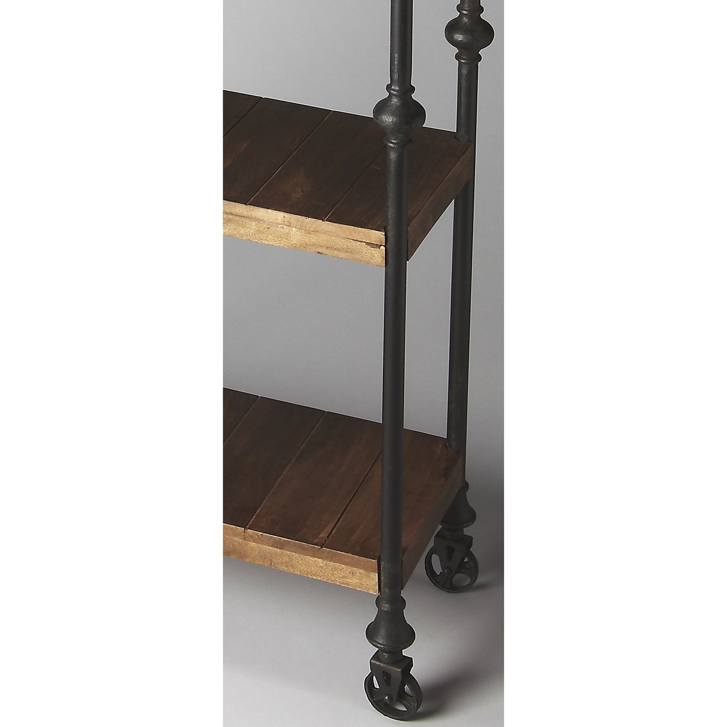 003 O-BUTLER-2703290 | Additional Silo | Fontainebleau Industrial Chic Bookcase by Butler Specialty Company in multi-color and artifacts. Made from mango wood solids, iron in a modern style.