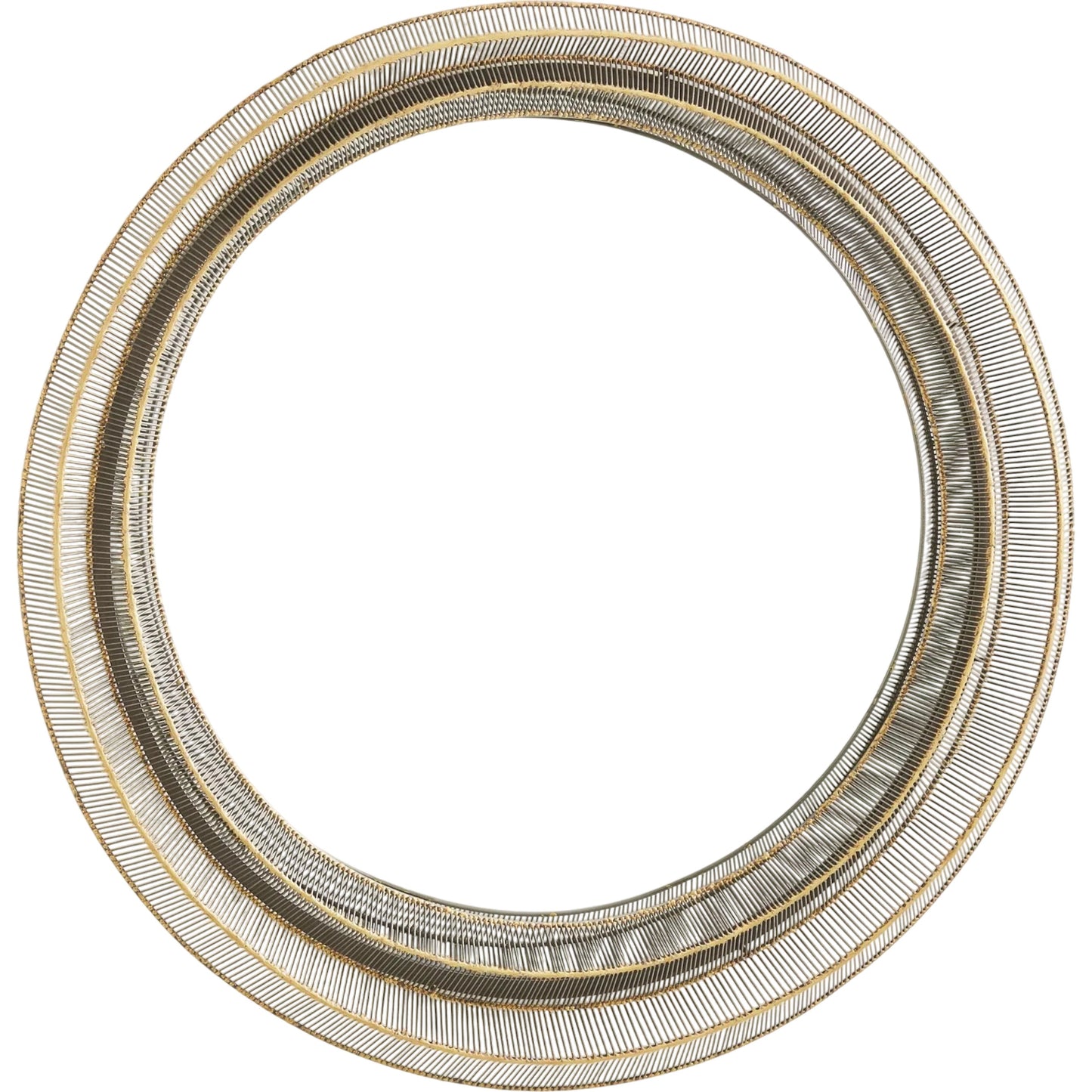 001 SR-702343 | Primary Silo | Wire Ribbon Mirror by Global Views in natural iron. Made from mdf, iron, mirror in a transitional style.