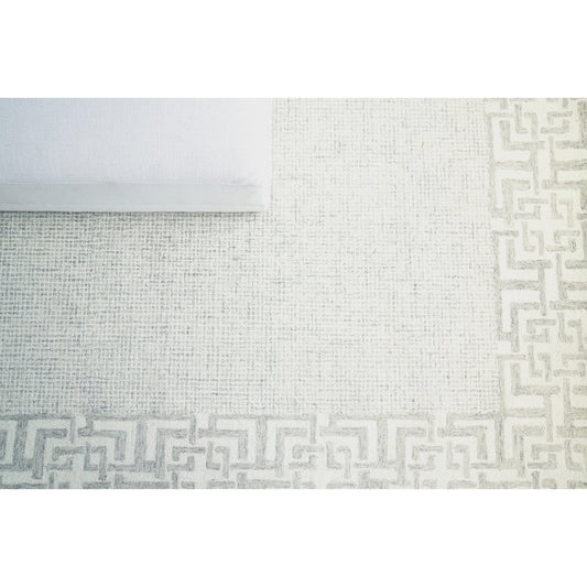 Caprice 2706 Rug by Exquisite Rugs in silver/ivory. Made from ivory in a unique style.
