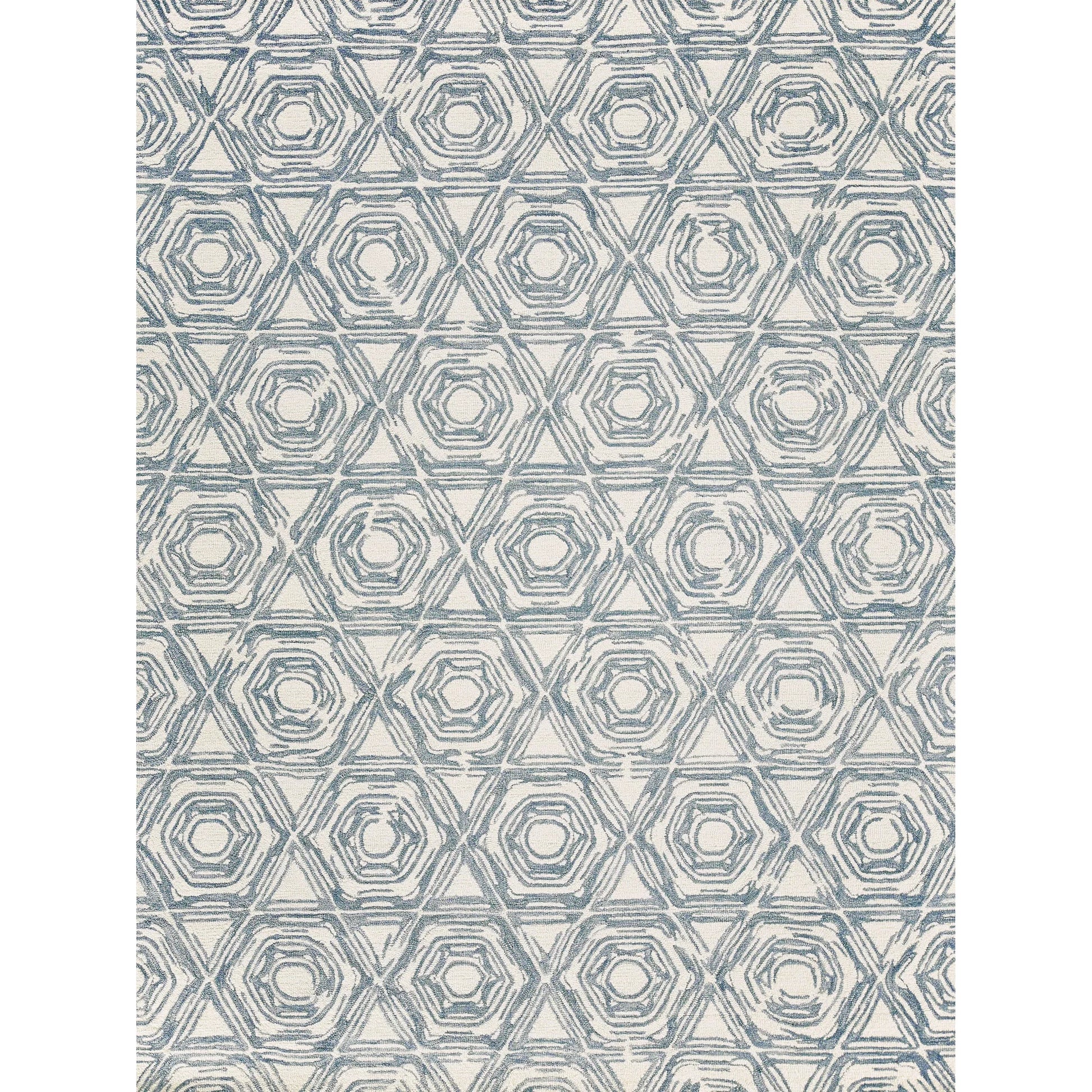 Caprice 2708 Rug by Exquisite Rugs in dark blue, ivory. Made from new zealand wool in a unique style.