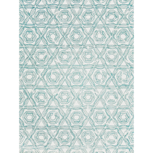 Caprice Rug - Dark Blue, Ivory by Exquisite Rugs in dark blue/ivory. Made from ivory in a unique style.