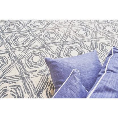 Caprice Rug - Dark Blue, Ivory by Exquisite Rugs in dark blue, ivory. Made from new zealand wool in a unique style.