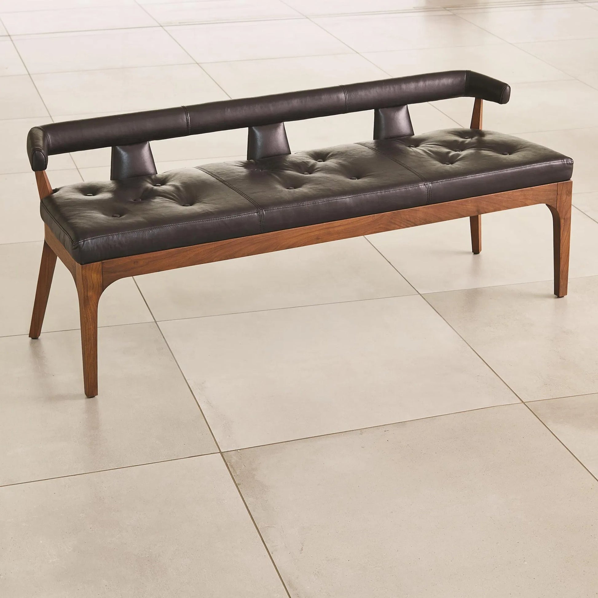 Moderno Bench by Global Views. Made from unique in a modern style.