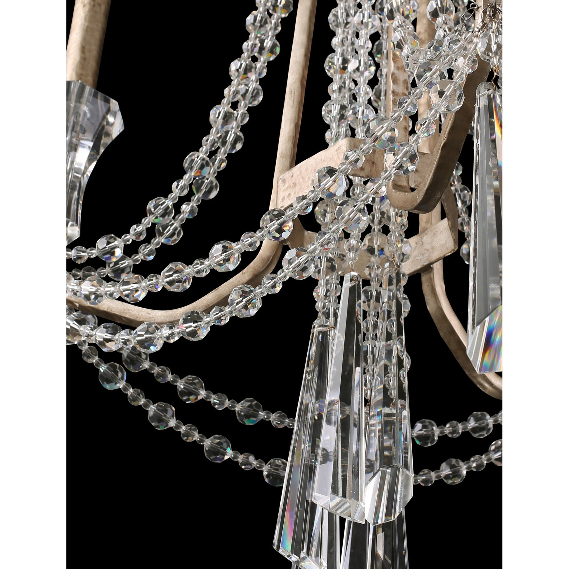 Barcelona Crystal Chandelier by Varaluz. Made from unique in a transitional style.