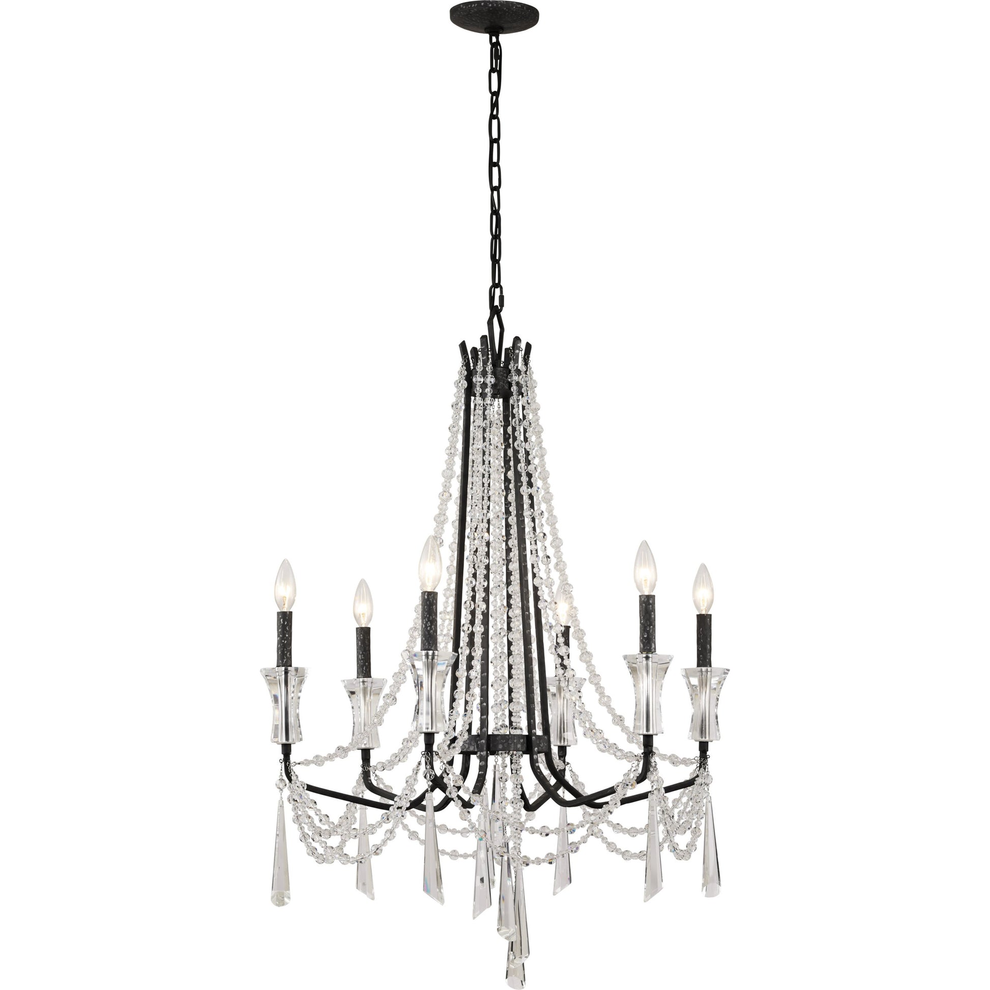 Barcelona Crystal Chandelier by Varaluz. Made from unique in a transitional style.