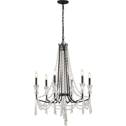 Barcelona Crystal Chandelier by Varaluz. Made from unique in a transitional style.