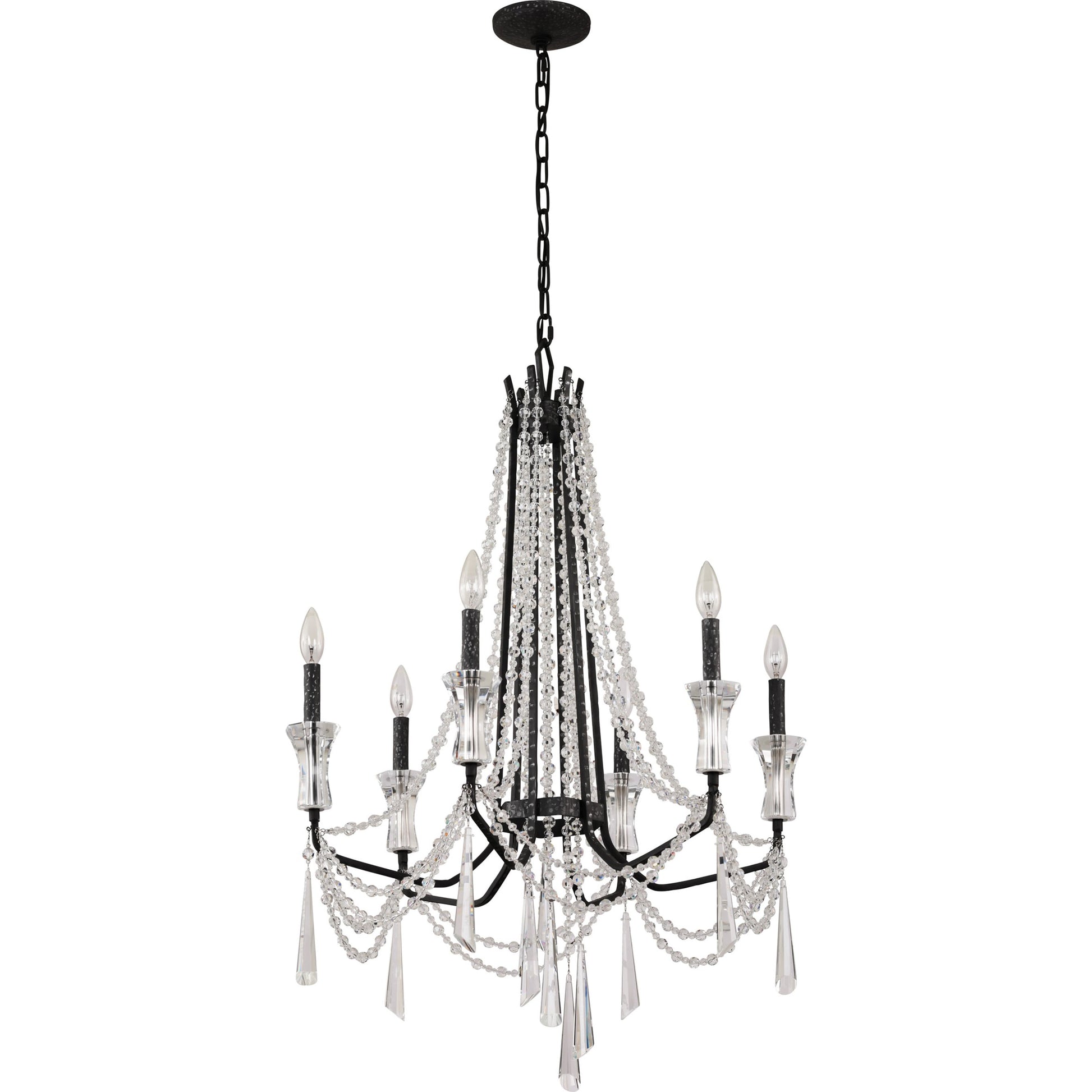 Barcelona Crystal Chandelier by Varaluz. Made from unique in a transitional style.