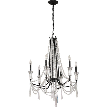 Barcelona Crystal Chandelier by Varaluz. Made from unique in a transitional style.