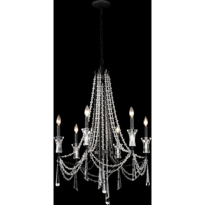 Barcelona Crystal Chandelier by Varaluz. Made from unique in a transitional style.