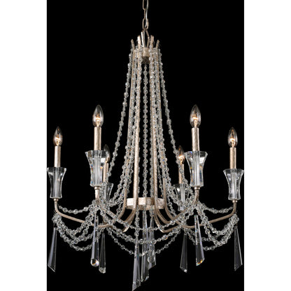 Barcelona Crystal Chandelier by Varaluz. Made from unique in a transitional style.