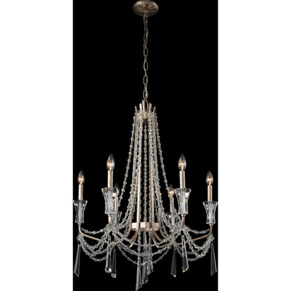 Barcelona Crystal Chandelier by Varaluz. Made from unique in a transitional style.