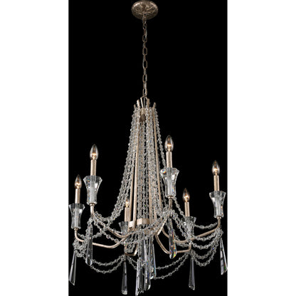 Barcelona Crystal Chandelier by Varaluz. Made from unique in a transitional style.