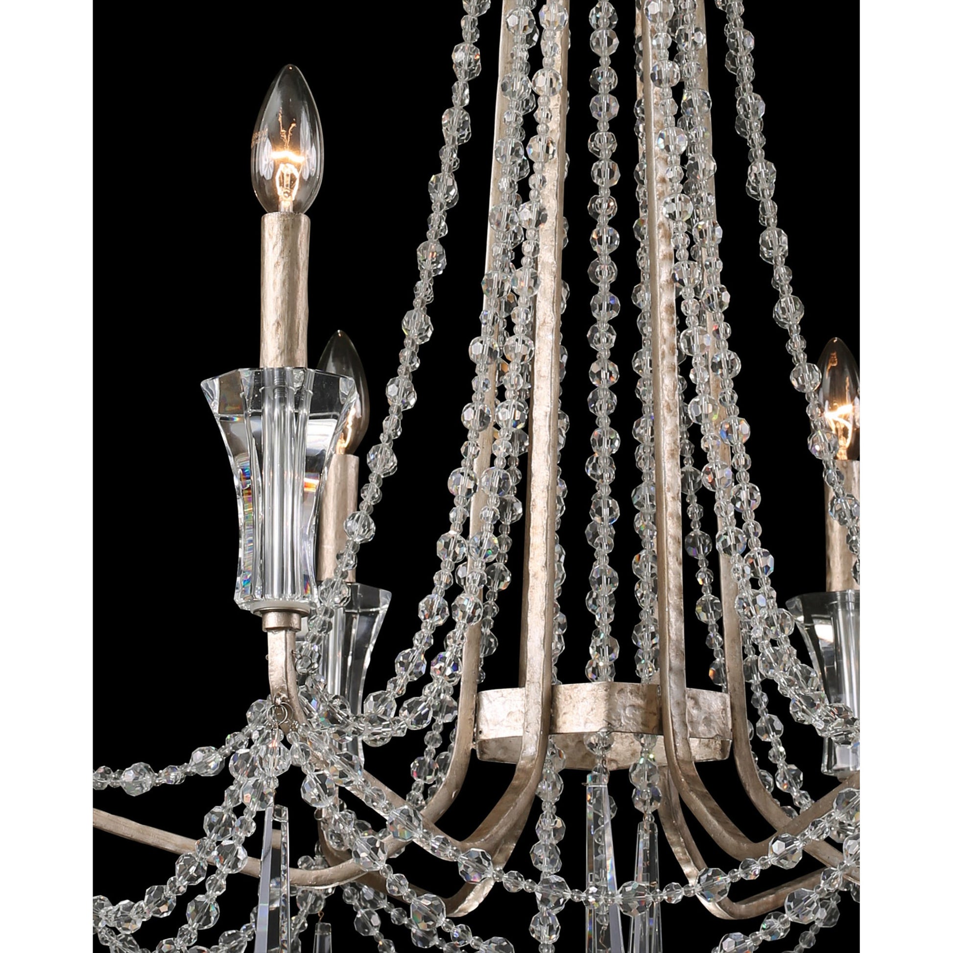 Barcelona Crystal Chandelier by Varaluz. Made from unique in a transitional style.