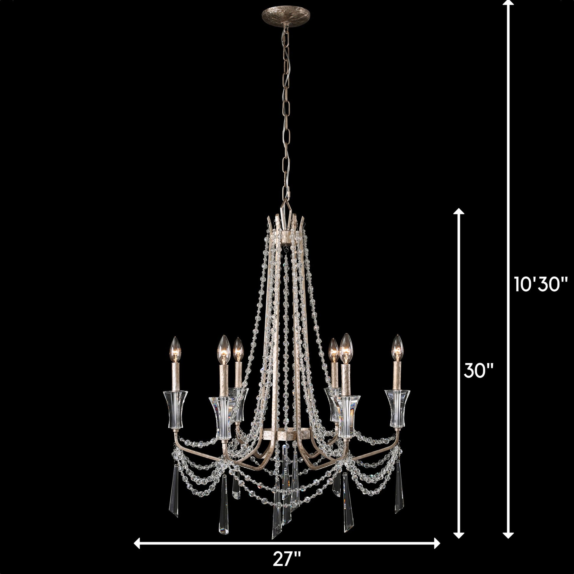 Barcelona Crystal Chandelier by Varaluz. Made from unique in a transitional style.